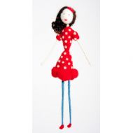 Polka Dot Red Dress Doll
